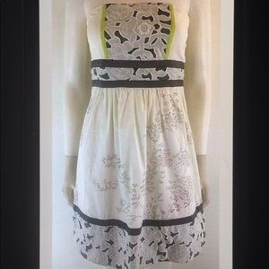 💋Kimchi Blue Floral Embroidered Strapless Dress